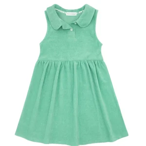minnow Terry<Girls French Terry Tennis Dress Abaco Green