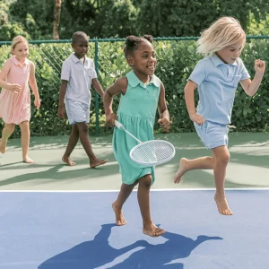 minnow Terry<Girls French Terry Tennis Dress Abaco Green