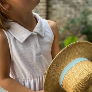 minnow Dresses<Girls French Terry Tennis Dress White