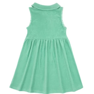 minnow Dresses<Girls French Terry Tennis Dress Abaco Green