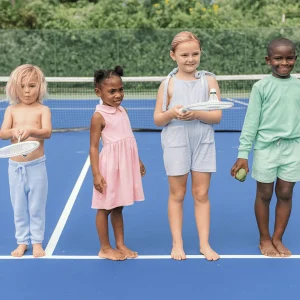 minnow Terry<Girls French Terry Tennis Dress Conch Pink