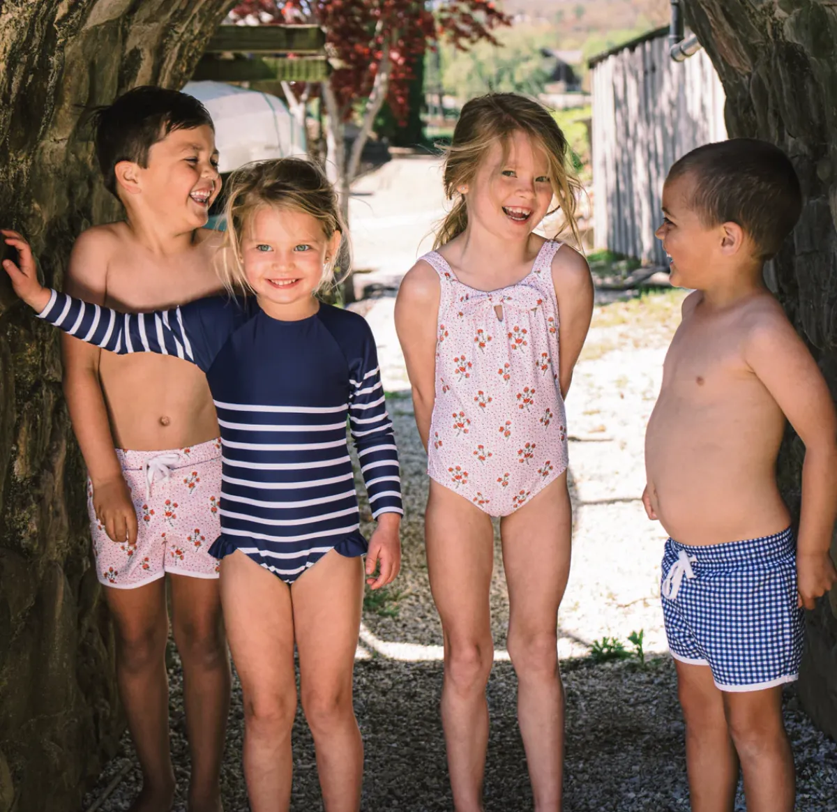 girls_gathered_one_piece__2-1.webp minnow One Pieces<Girls Gathered One Piece | Swim Raspberry Red