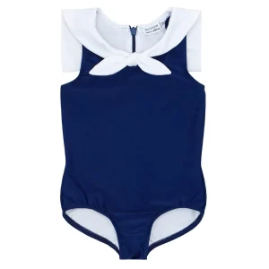 minnow One Pieces<Girls Midsummer Sailor One Piece Navy