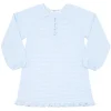 minnow Dresses<Girls Pima Dress Powder Blue Stripe
