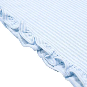 minnow Dresses<Girls Pima Dress Powder Blue Stripe