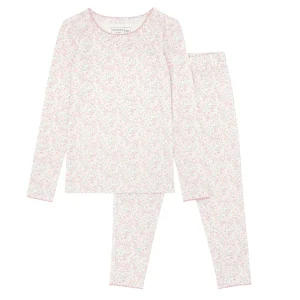 minnow Sleepwear<Girls Pima Pajama Set Antique Floral