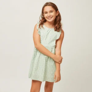 minnow Dresses<Girls Pinafore Dress Sea Marsh Floral