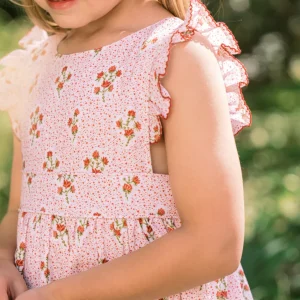 minnow Dresses<Girls Pinafore Dress | Swim Raspberry Red