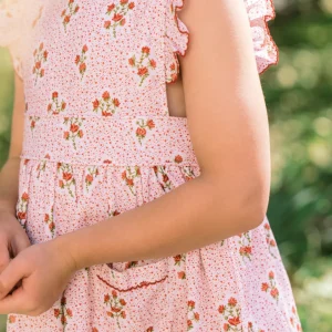 minnow Dresses<Girls Pinafore Dress | Swim Raspberry Red