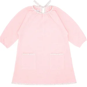 minnow Terry<Girls Pink French Terry Dress Pale Pink