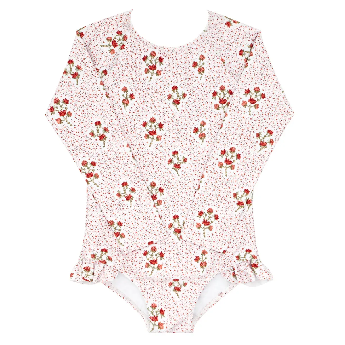 girls_rashguard_one_piece_0.webp minnow One Pieces<Girls Rashguard One Piece | Swim Raspberry Red
