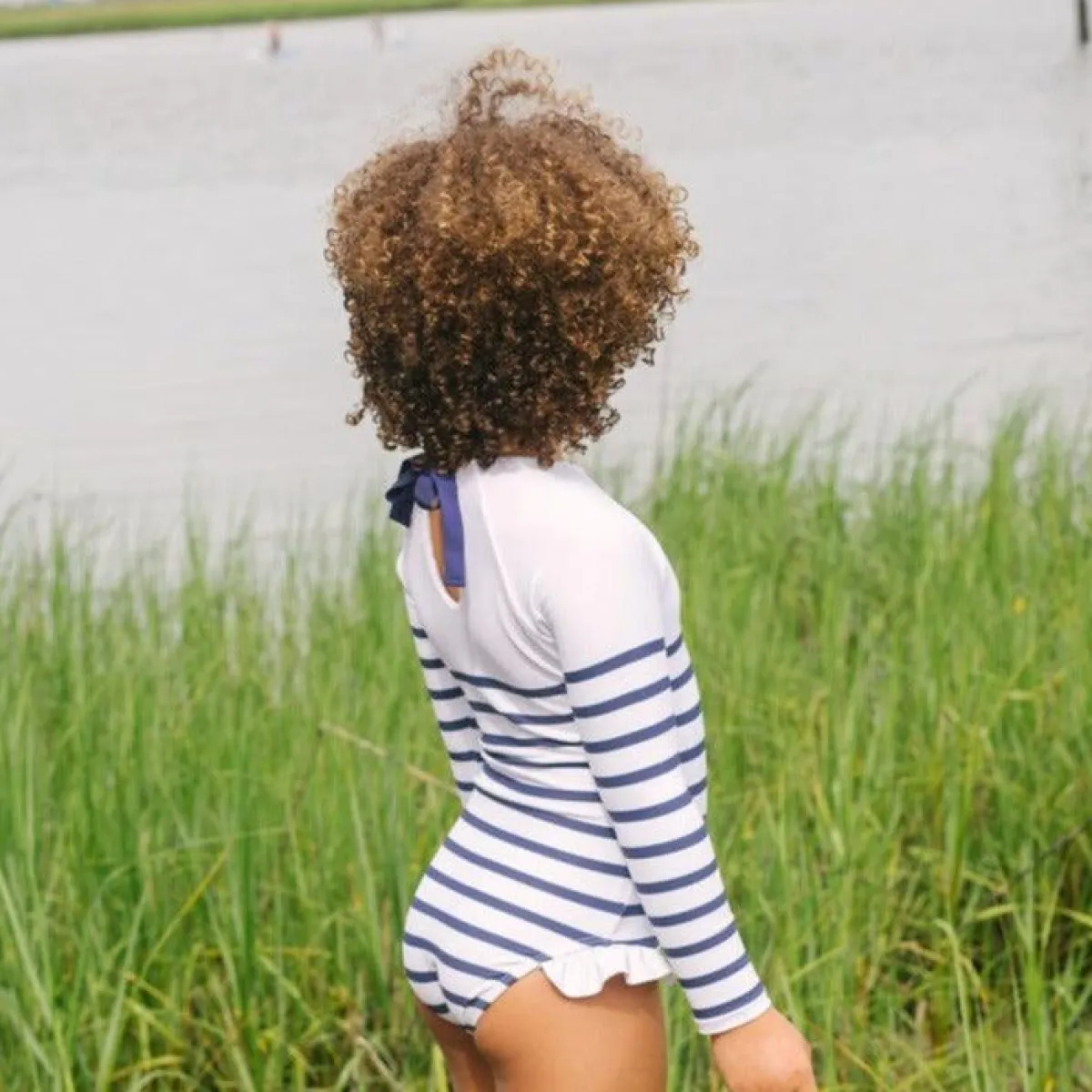 girls_rashguard_one_piece_4-5.webp minnow One Pieces<Girls Rashguard One Piece | Swim Breton Stripe