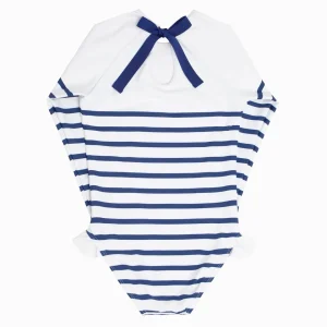 minnow One Pieces<Girls Rashguard One Piece | Swim Breton Stripe