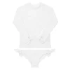minnow Rashguards<Girls Rashguard Set Alys White