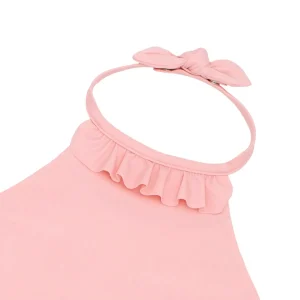minnow One Pieces<Girls Ruffle Halter One Piece Sorbet Pink