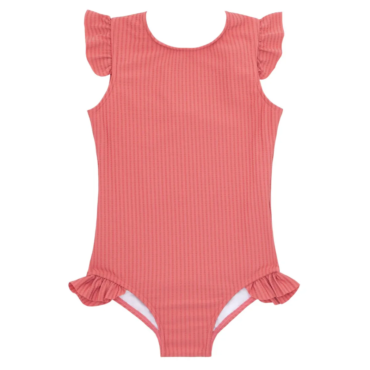 girls_ruffle_sleeve_rashg_0-3.webp minnow One Pieces<Girls Ruffle Sleeve Rashguard One Piece New England Red