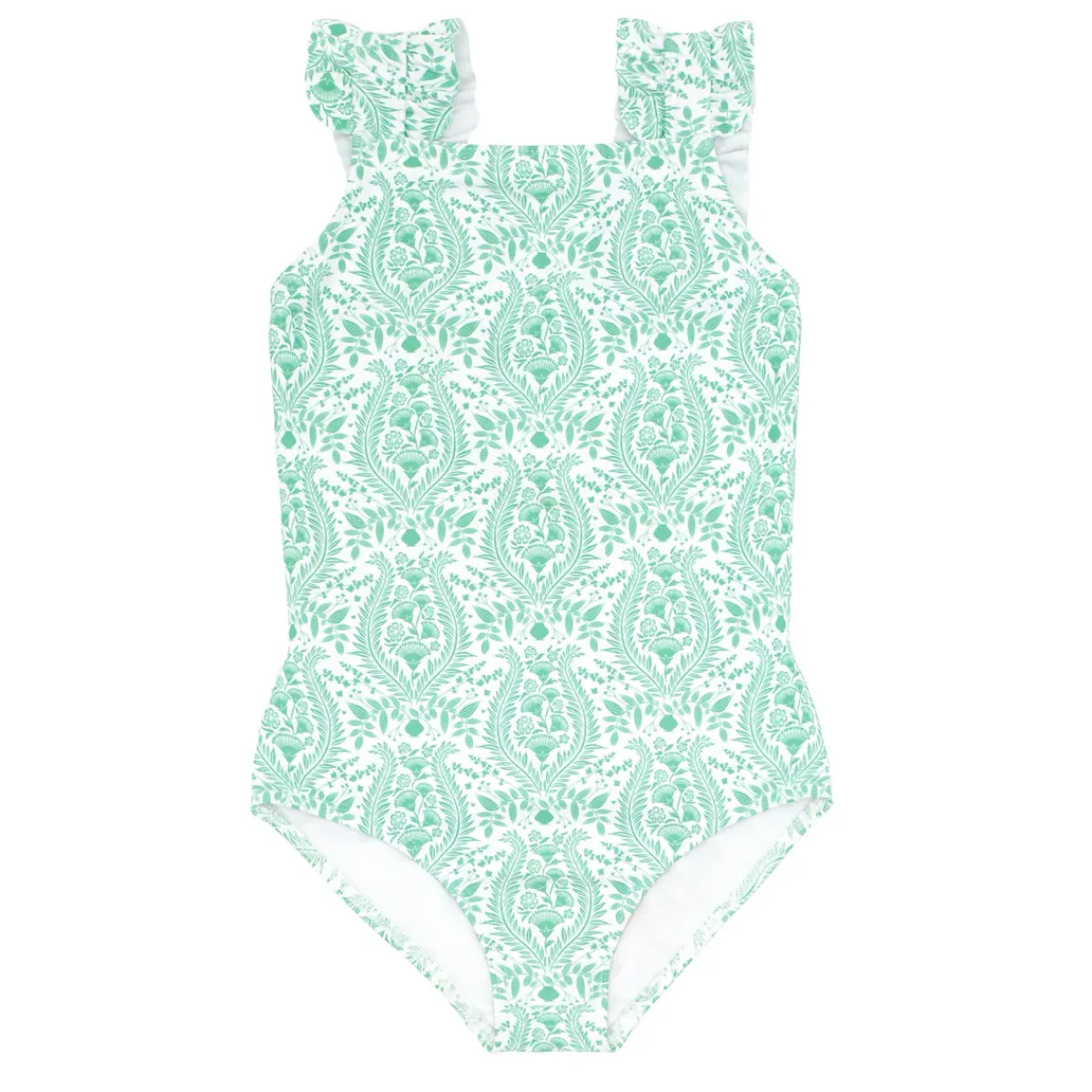 girls_ruffle_strap_one_pi_0.webp minnow One Pieces<Girls Ruffle Strap One Piece Abaco Green Paisley