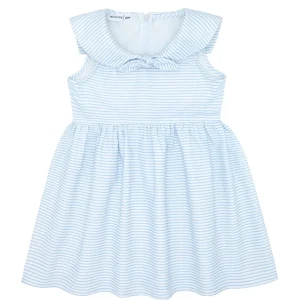 minnow Dresses<Girls Sailor Dress Powder Blue Stripe