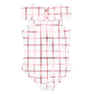 minnow One Pieces<Girls Sailor One Piece Windowpane