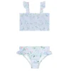 minnow Bikinis<Girls Smocked Bikini Bay Lavender Floral