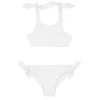 minnow Bikinis<Girls Tie Knot Bikini | Swim Capeside White