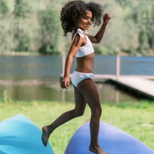 minnow Bikinis<Girls Tie Knot Bikini | Swim Capeside White