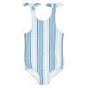 minnow Rashguards<Girls Tie Knot One Piece | Swim Freshwater Stripe