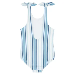 minnow Rashguards<Girls Tie Knot One Piece | Swim Freshwater Stripe