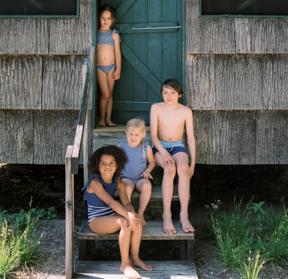 girls_tie_knot_one_piece__6.webp minnow One Pieces<Girls Tie Knot One Piece | Swim Navy Breton Stripe