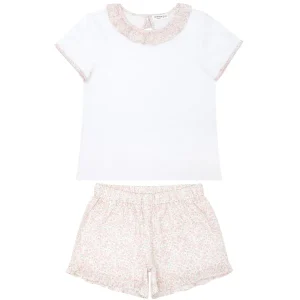 minnow Tops<Girls T-Shirt And Short Set Antique Floral