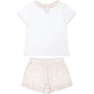 minnow Tops<Girls T-Shirt And Short Set Antique Floral