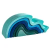 minnow Toys<Green Elephant Wave Stacking Block