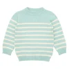 minnow Knits<Knit Sweater Mint And Cream Stripe