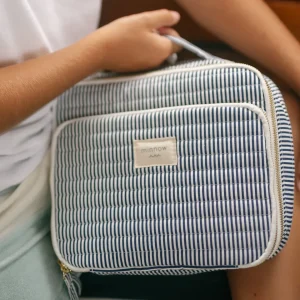 minnow Bags<Lunchbox Navy Stripe