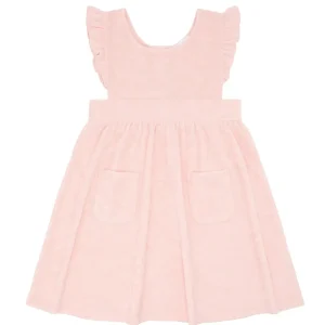 minnow Terry< X Daphne Oz Girls Terry Ruffle Dress Strawberries And Cream