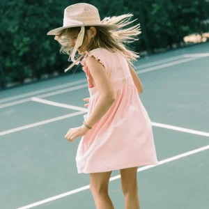 minnow Terry< X Daphne Oz Girls Terry Ruffle Dress Strawberries And Cream