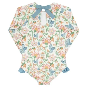 minnow One Pieces< X Daphne Oz Girls Rashguard One Piece Wild Bloom Floral