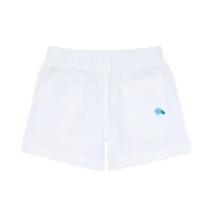 minnow Bottoms< X Fanm Mon Boy's Linen Short Coconut Grove White