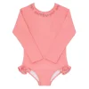 minnow One Pieces< X Fanm Mon Girl's Rashguard One Piece Hibiscus