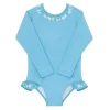 minnow One Pieces< X Fanm Mon Girl's Rashguard One Piece Lagoon