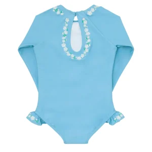 minnow Rashguards< X Fanm Mon Girl's Rashguard One Piece Lagoon