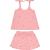 minnow Tops< X Fanm Mon Girl's Tie Knot Short Set Hibiscus