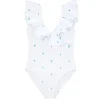 minnow One Pieces< X Fanm Mon Women's Ruffle One Piece Coconut Grove White