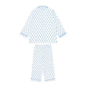 minnow Sleepwear< X Petite Plume Unisex Pajama Set Botanical Block Print