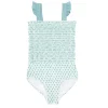 minnow One Pieces< X Sister Parish Girls Smocked One Piece Sea Leaf