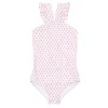minnow One Pieces< X Sister Parish Girls V-Neck Crossover One Piece Nectar Leaf