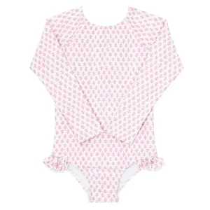 minnow One Pieces< X Sister Parish Girls Rashguard One Piece Nectar Leaf