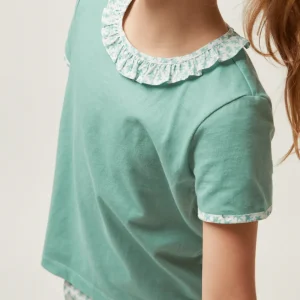 minnow Sets< X Sister Parish Girls T-Shirt And Short Set Sea Leaf