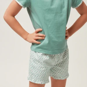 minnow Tops< X Sister Parish Girls T-Shirt And Short Set Sea Leaf