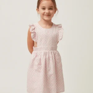 minnow Dresses< X Sister Parish Girls Pinafore Dress Nectar Leaf